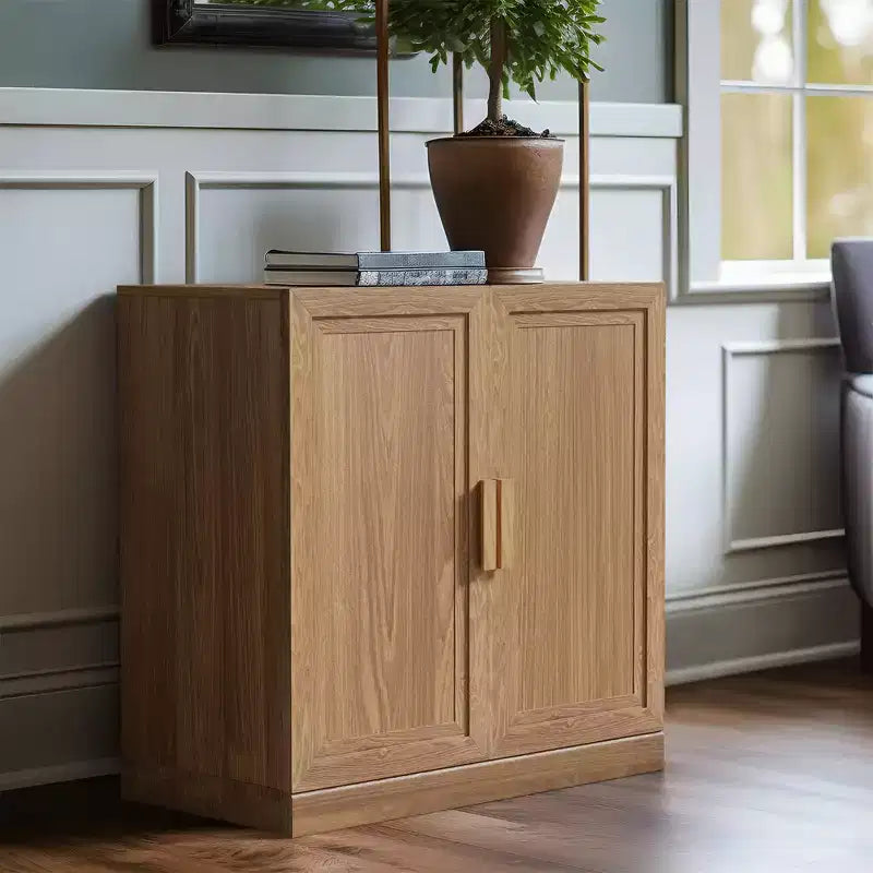 Buffet et armoire empilables en bois massif avec étagères réglables
