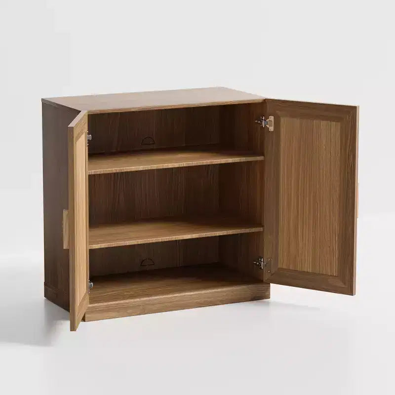 Buffet et armoire empilables en bois massif avec étagères réglables