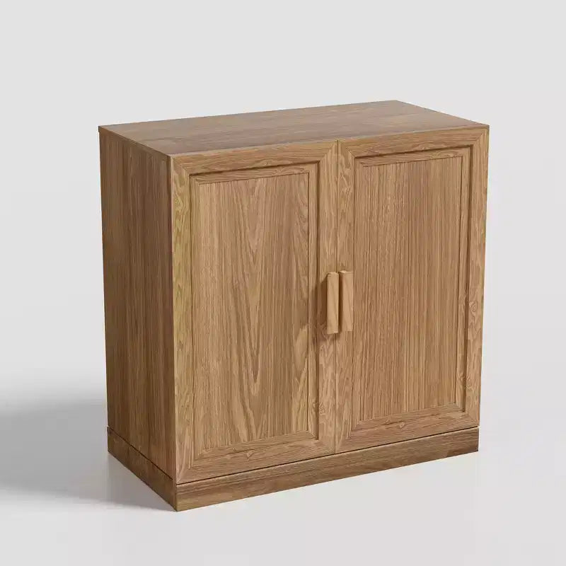 Buffet et armoire empilables en bois massif avec étagères réglables
