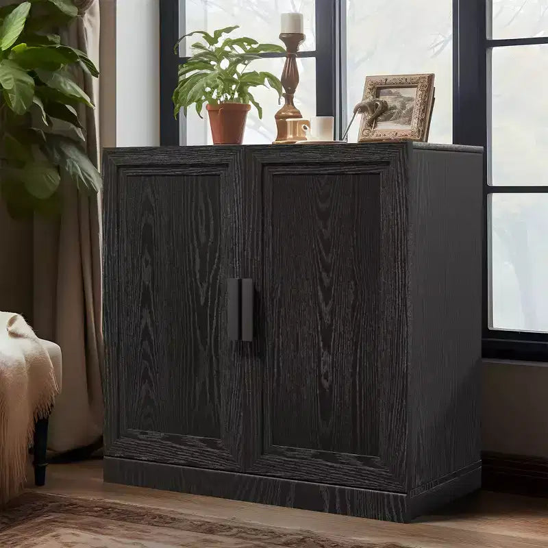 Buffet et armoire empilables en bois massif avec étagères réglables