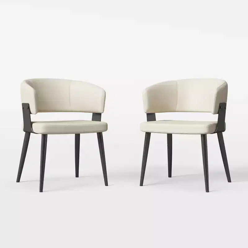 Chaises de salle à manger style ferme, lot de 2, cadre en métal, sièges modernes pour cuisine et salle à manger
