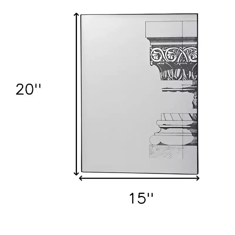 Lot de six miroirs décoratifs encadrés de métal noir vieilli