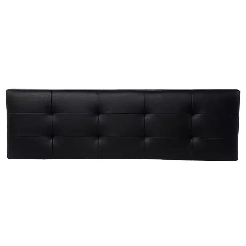 Banc d'entrée rembourré – Noir