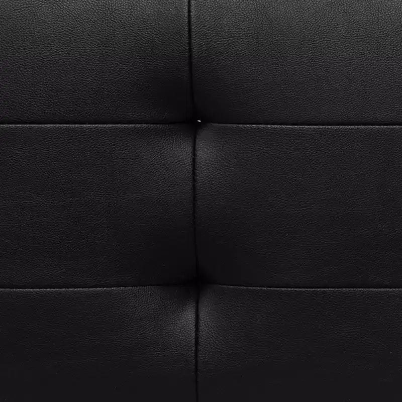 Banc d'entrée rembourré – Noir