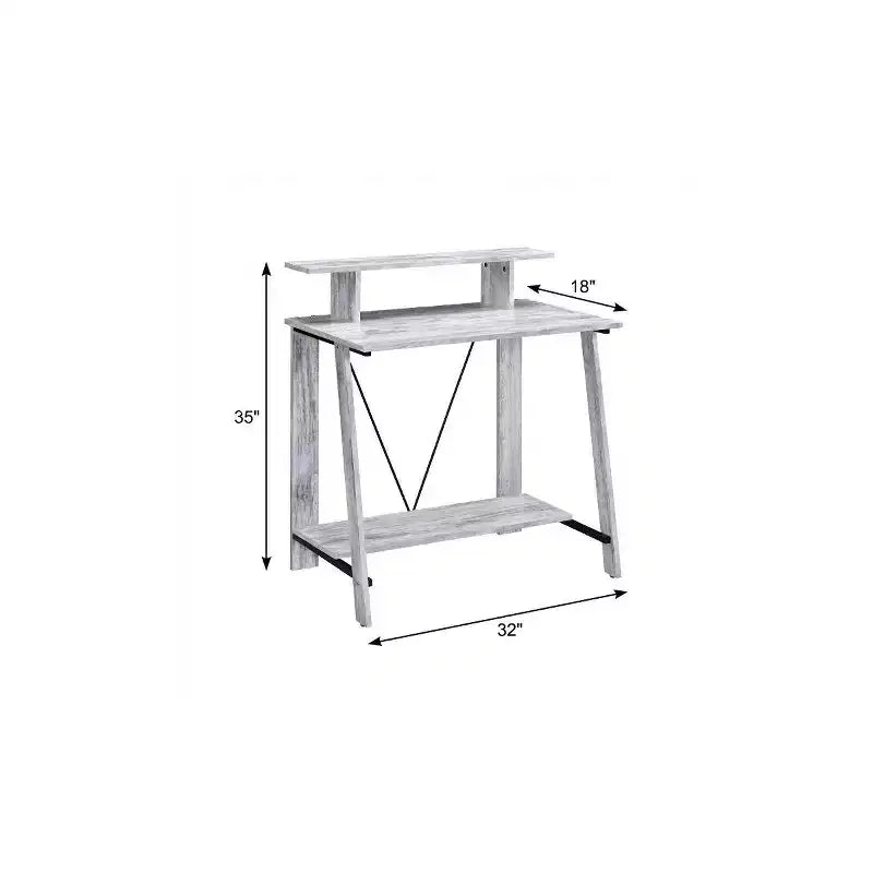 Bureau de style ancien blanc 32 po