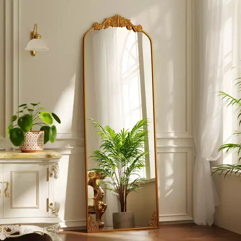 Miroirs pleine longueur baroques vintage arqués