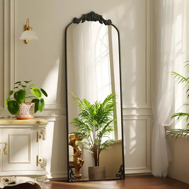 Miroirs pleine longueur baroques vintage arqués