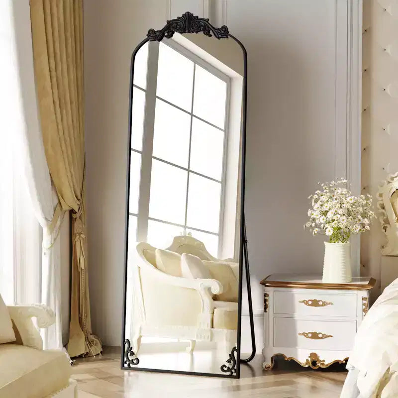 Miroirs pleine longueur baroques vintage arqués