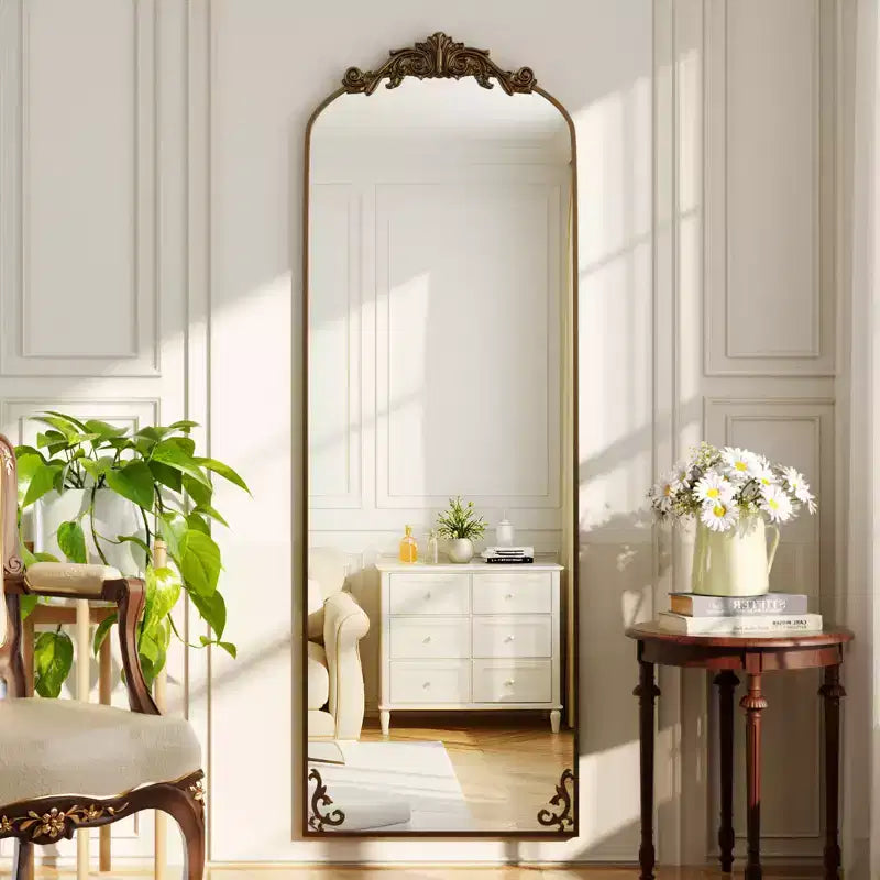 Miroirs pleine longueur baroques vintage arqués
