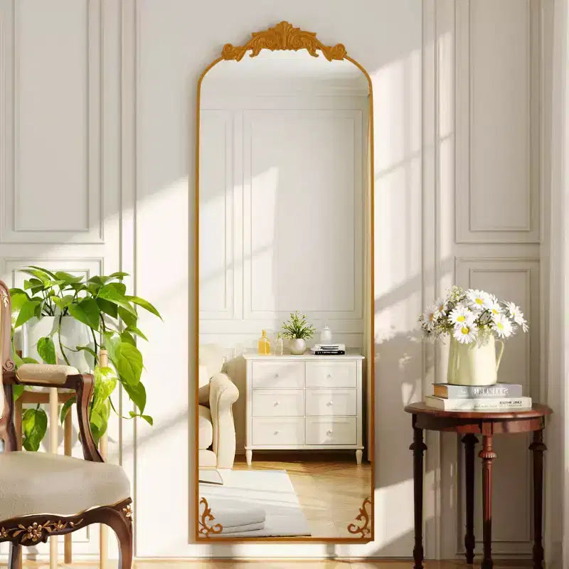 Miroirs pleine longueur baroques vintage arqués