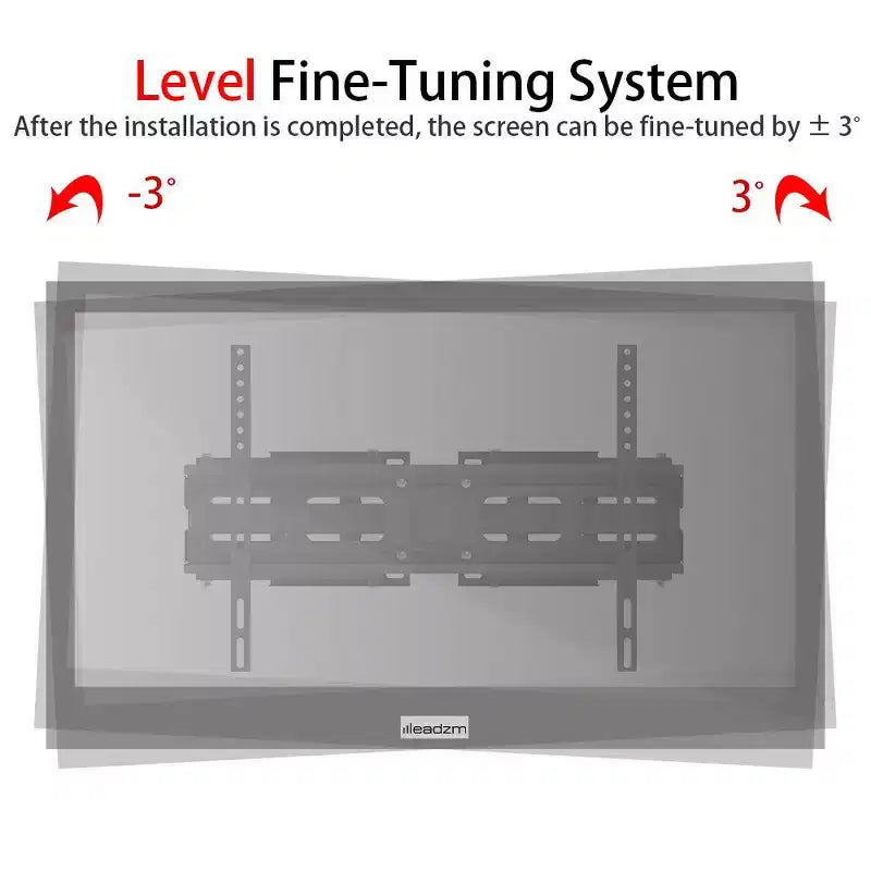 Support mural TV d'angle inclinable et orientable pour TV de 32 à 70 po