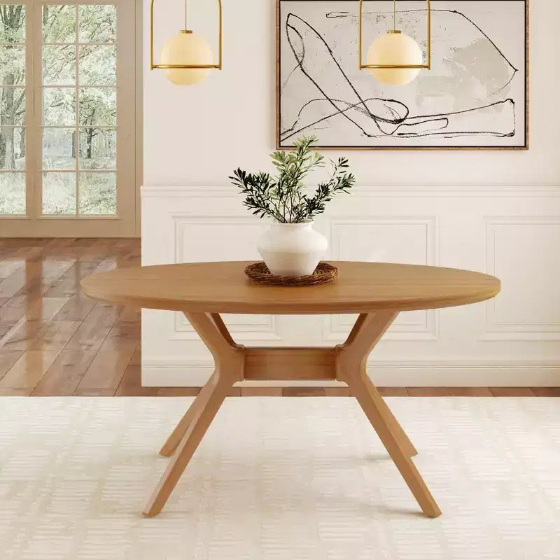 Table à manger ovale Plank+Beam 62 Verso pour 4 personnes, table de cuisine en bois massif pour salle à manger