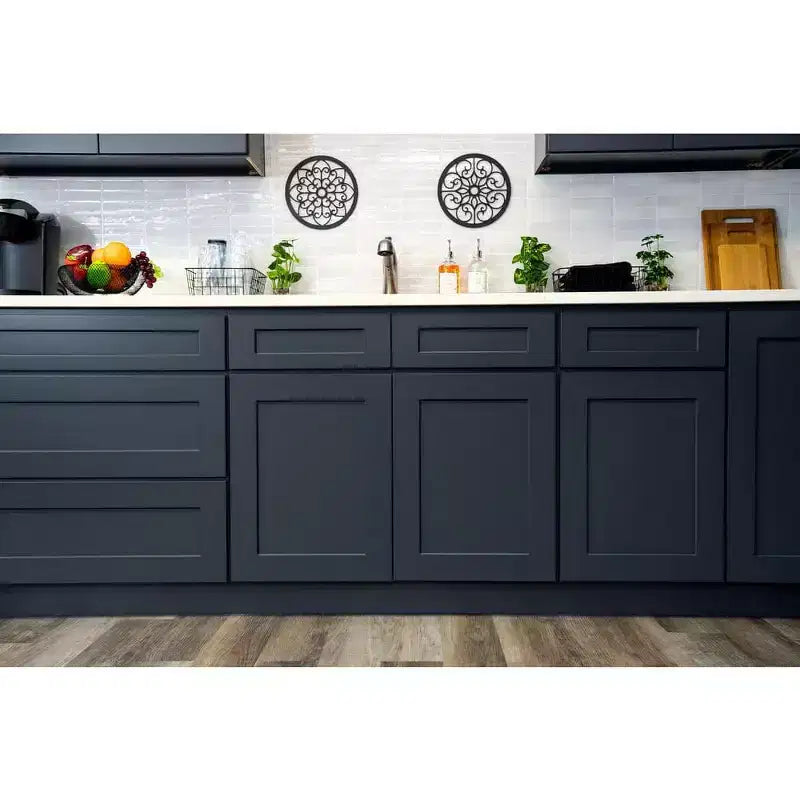 Meuble bas de cuisine 18 po l. x 34,5 po H x 24 po P avec tiroir Cadre en contreplaqué Fermeture amortie - Recouvrement total RTA