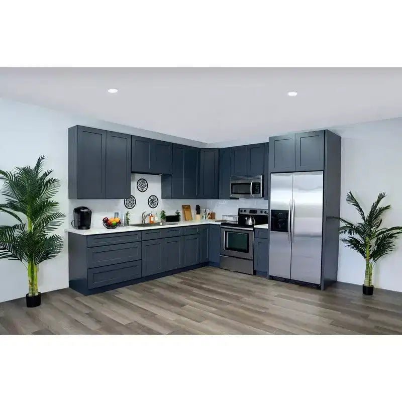 Meuble bas de cuisine 18 po l. x 34,5 po H x 24 po P avec tiroir Cadre en contreplaqué Fermeture amortie - Recouvrement total RTA