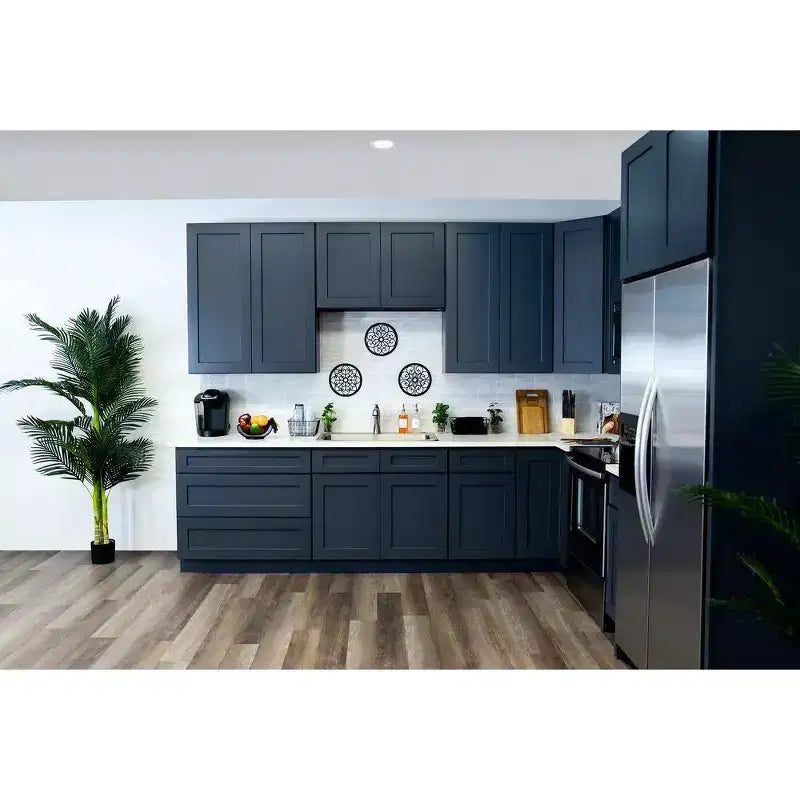 Meuble bas de cuisine 18 po l. x 34,5 po H x 24 po P avec tiroir Cadre en contreplaqué Fermeture amortie - Recouvrement total RTA