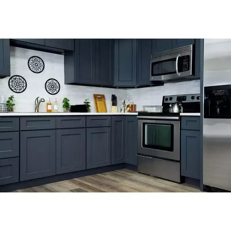 Meuble bas de cuisine 18 po l. x 34,5 po H x 24 po P avec tiroir Cadre en contreplaqué Fermeture amortie - Recouvrement total RTA