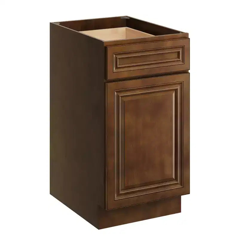 Meuble bas de cuisine 18 po l. x 34,5 po H x 24 po P avec tiroir Cadre en contreplaqué Fermeture amortie - Recouvrement total RTA