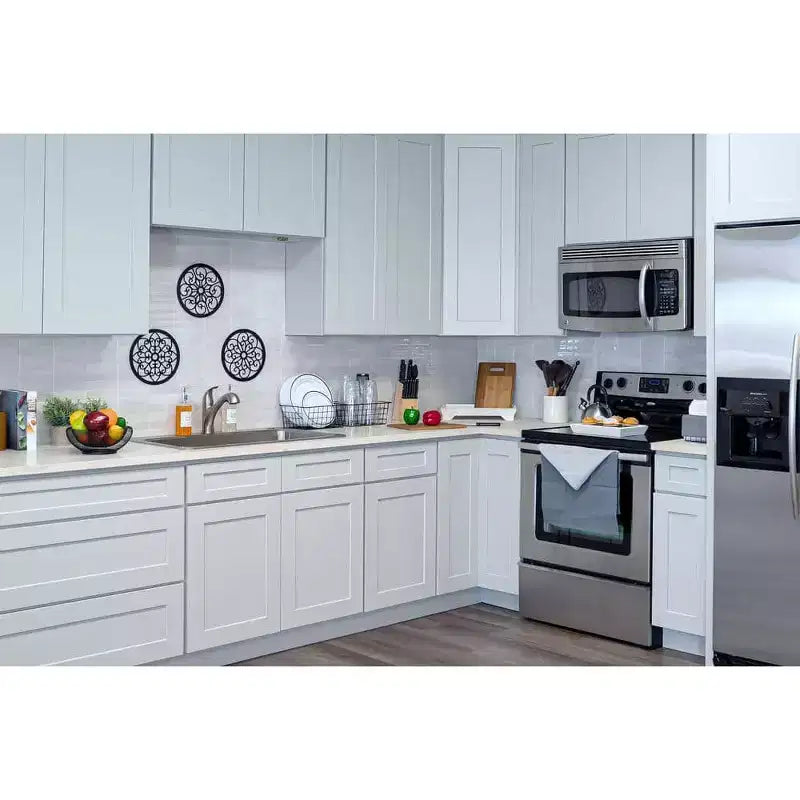 Meuble bas de cuisine 18 po l. x 34,5 po H x 24 po P avec tiroir Cadre en contreplaqué Fermeture amortie - Recouvrement total RTA