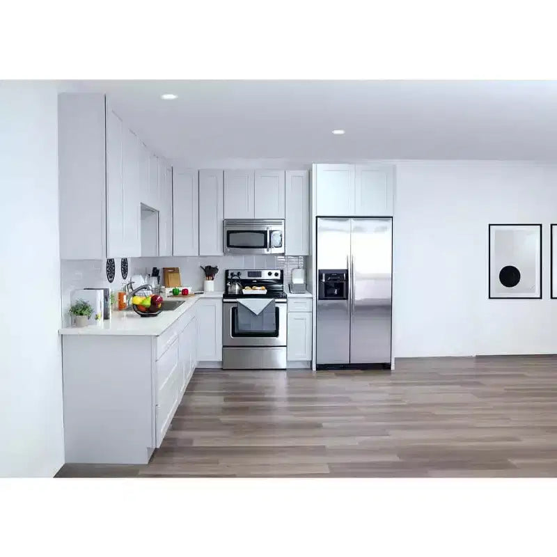 Meuble bas de cuisine 18 po l. x 34,5 po H x 24 po P avec tiroir Cadre en contreplaqué Fermeture amortie - Recouvrement total RTA