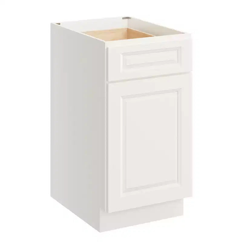 Meuble bas de cuisine 18 po l. x 34,5 po H x 24 po P avec tiroir Cadre en contreplaqué Fermeture amortie - Recouvrement total RTA
