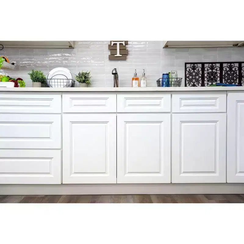 Meuble bas de cuisine 18 po l. x 34,5 po H x 24 po P avec tiroir Cadre en contreplaqué Fermeture amortie - Recouvrement total RTA