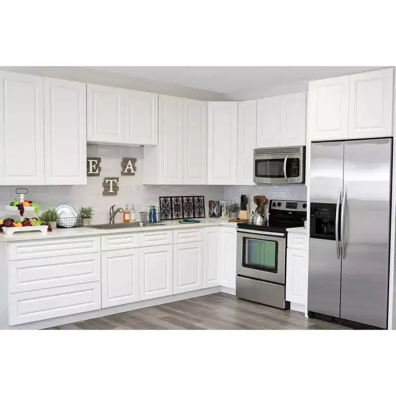 Meuble bas de cuisine 18 po l. x 34,5 po H x 24 po P avec tiroir Cadre en contreplaqué Fermeture amortie - Recouvrement total RTA
