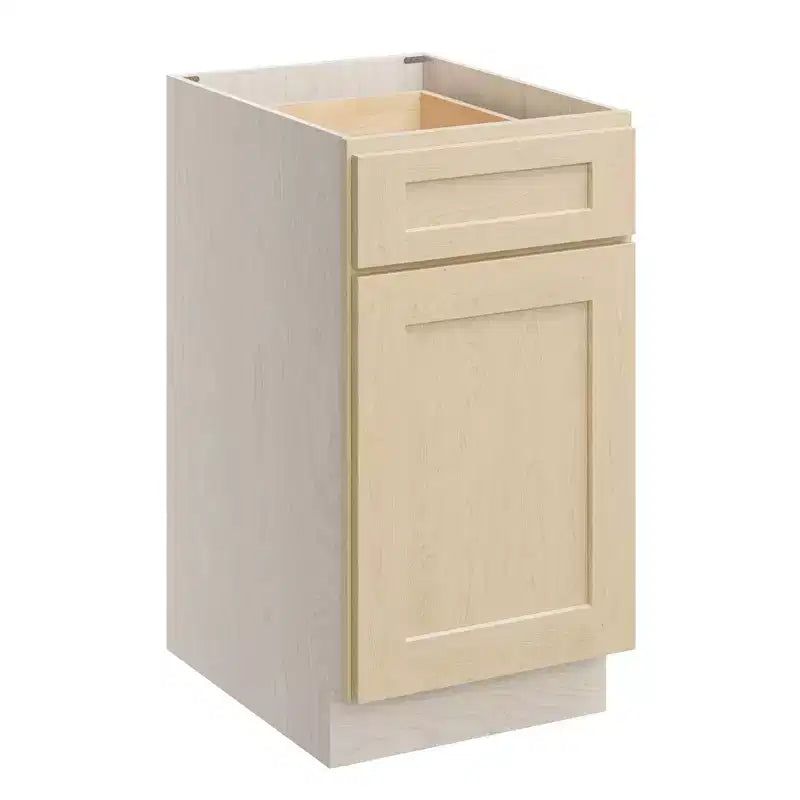 Meuble bas de cuisine 18 po l. x 34,5 po H x 24 po P avec tiroir Cadre en contreplaqué Fermeture amortie - Recouvrement total RTA