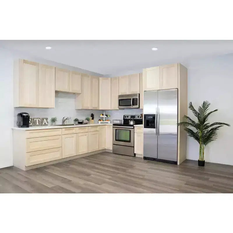 Meuble bas de cuisine 18 po l. x 34,5 po H x 24 po P avec tiroir Cadre en contreplaqué Fermeture amortie - Recouvrement total RTA