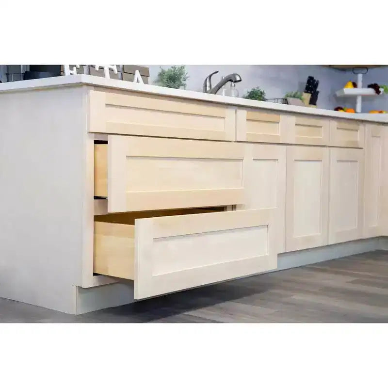 Meuble bas de cuisine 18 po l. x 34,5 po H x 24 po P avec tiroir Cadre en contreplaqué Fermeture amortie - Recouvrement total RTA