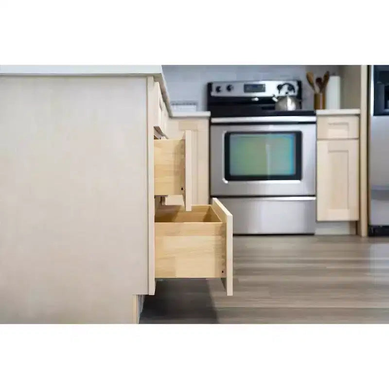 Meuble bas de cuisine 18 po l. x 34,5 po H x 24 po P avec tiroir Cadre en contreplaqué Fermeture amortie - Recouvrement total RTA