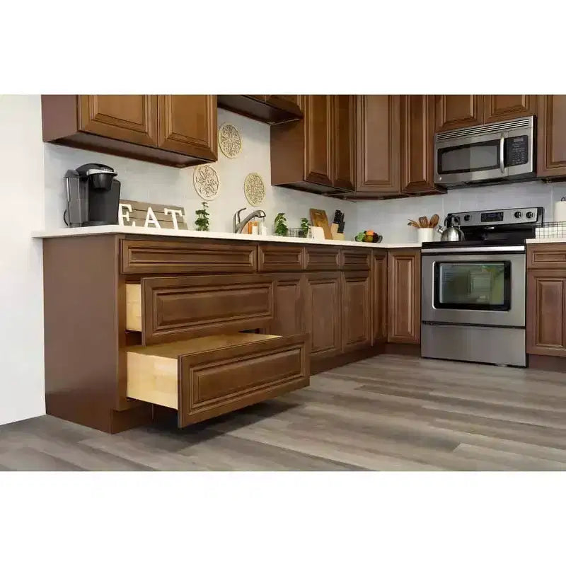 Meuble bas de cuisine 18 po l. x 34,5 po H x 24 po P avec tiroir Cadre en contreplaqué Fermeture amortie - Recouvrement total RTA