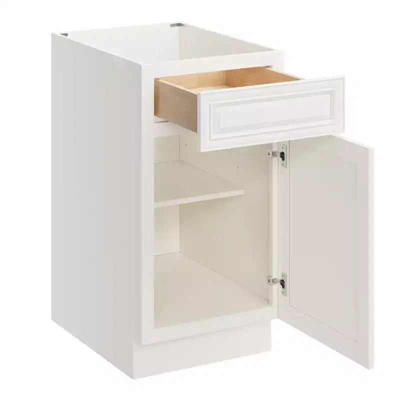 Meuble bas de cuisine 18 po l. x 34,5 po H x 24 po P avec tiroir Cadre en contreplaqué Fermeture amortie - Recouvrement total RTA