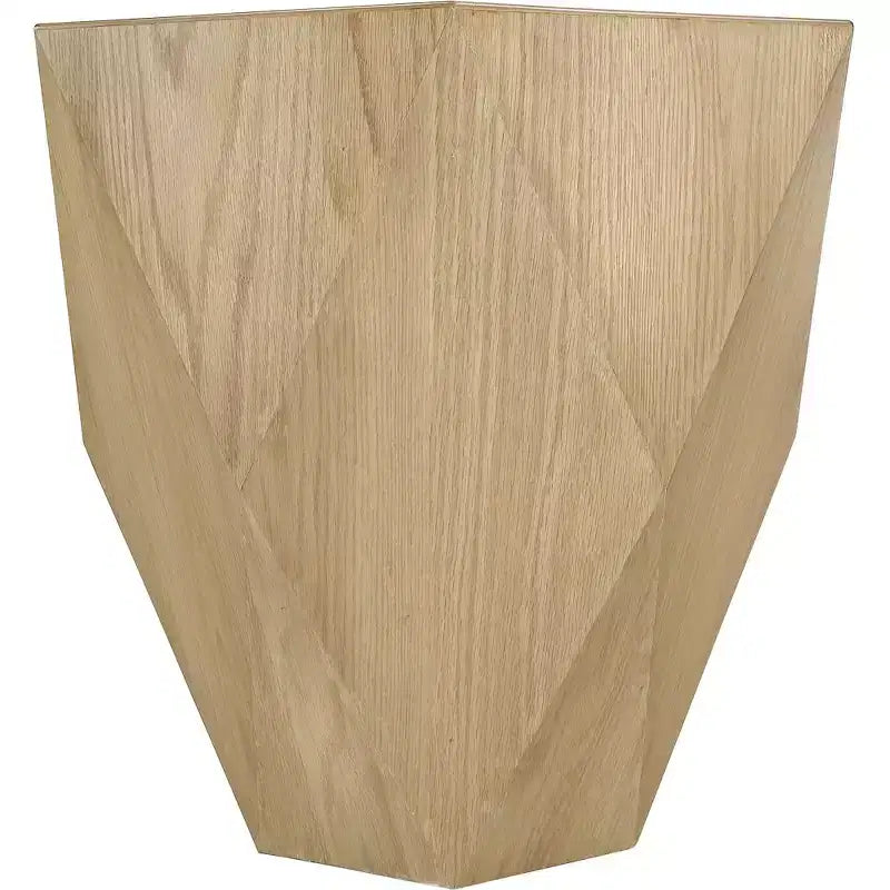 Table d'appoint hexagonale en placage de chêne