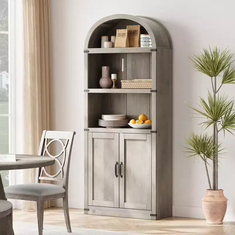 Îlot de cuisine roulant avec rangement - Blanc