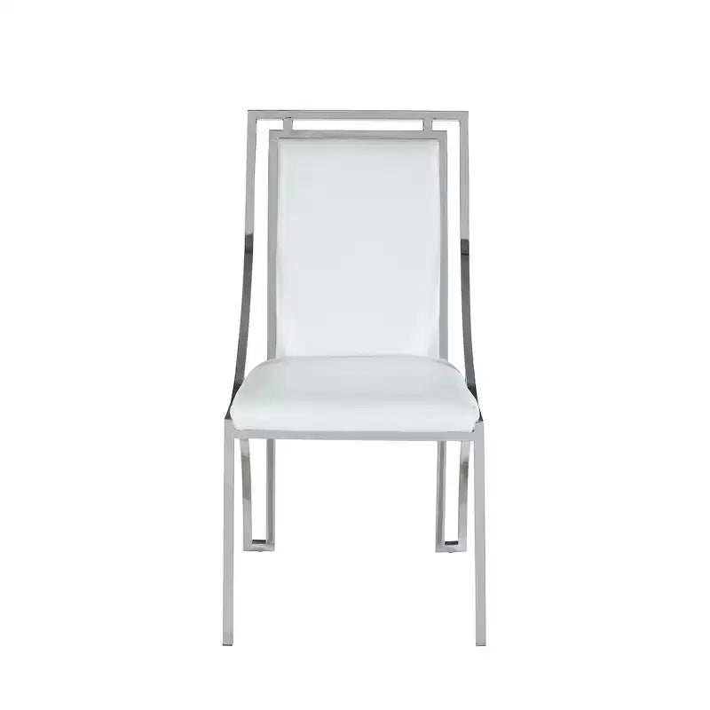 Chaise d'appoint contemporaine à cadre ouvert - Lot de 2