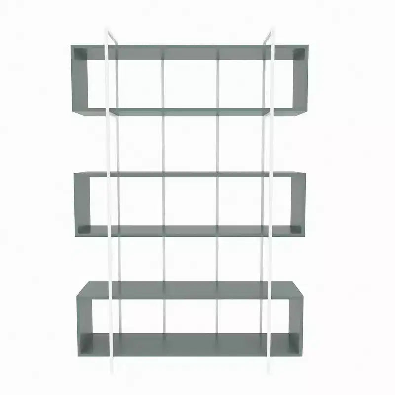Bibliothèque moderne avec étagères ouvertes