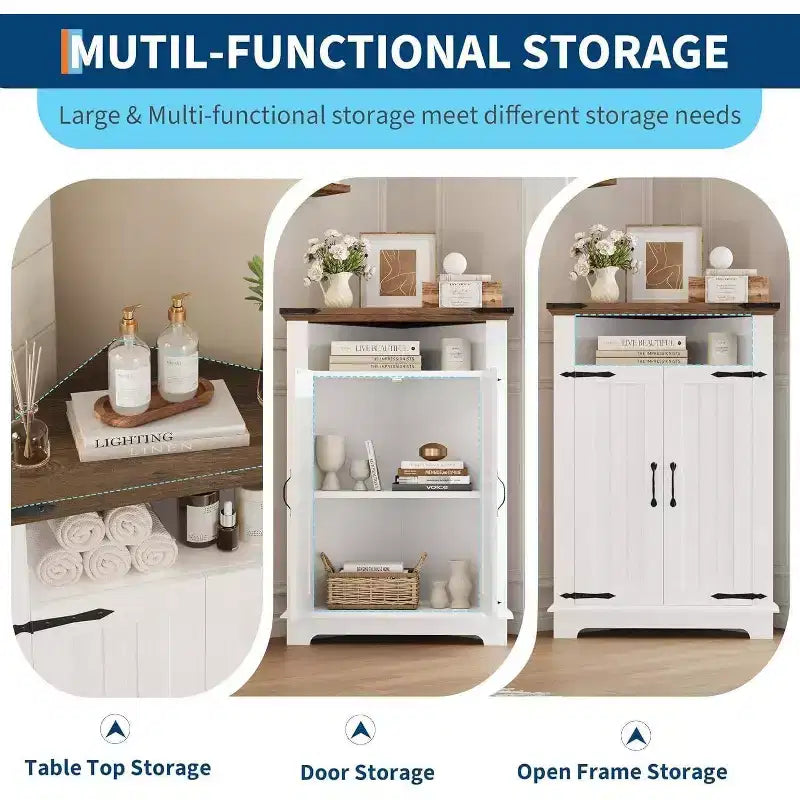 Petit meuble de salle de bain d'angle avec portes, meuble d'angle pour salle de bain, cuisine, salon, blanc