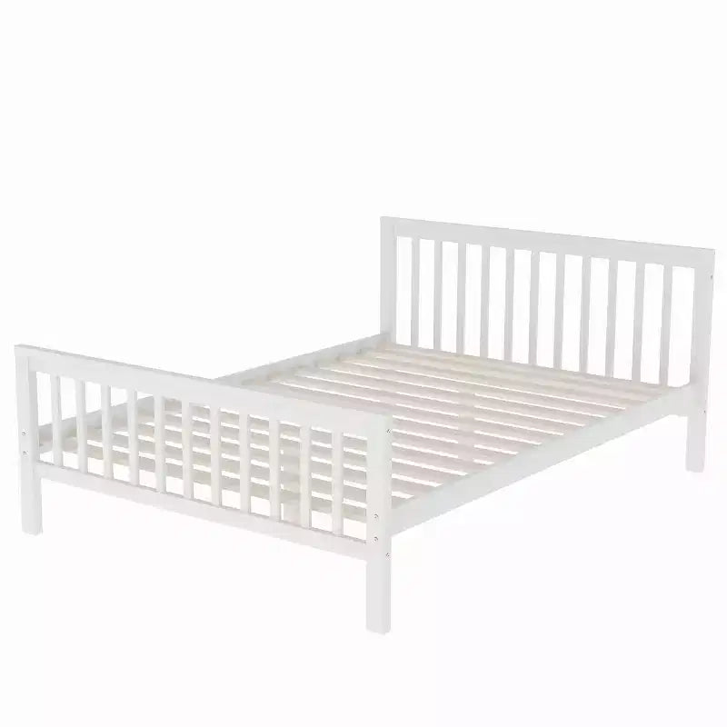 Lit superposé double en bois massif avec 3 tiroirs de rangement, lit mezzanine en bois et cadre de lit plateforme, peut être séparé en 2 lits