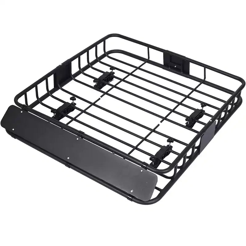 Panier de toit robuste de 150 lb, Panier de transport de cargaison de toit universel de 39,2 x 43,7 pouces, Porte-bagages de toit, Porte-bagages supérieur résistant aux intempéries