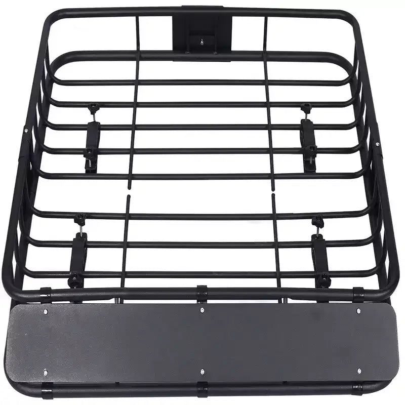 Panier de toit robuste de 150 lb, Panier de transport de cargaison de toit universel de 39,2 x 43,7 pouces, Porte-bagages de toit, Porte-bagages supérieur résistant aux intempéries