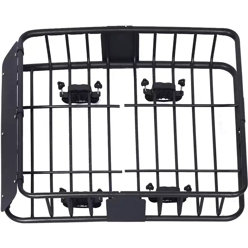 Panier de toit robuste de 150 lb, Panier de transport de cargaison de toit universel de 39,2 x 43,7 pouces, Porte-bagages de toit, Porte-bagages supérieur résistant aux intempéries