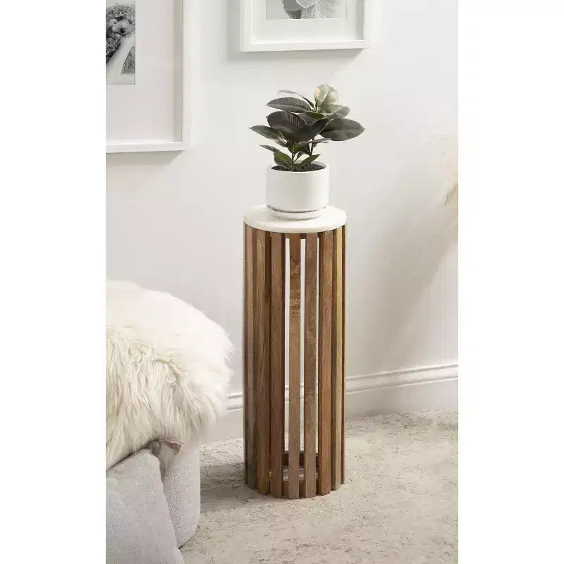 Table d'appoint ronde en bois