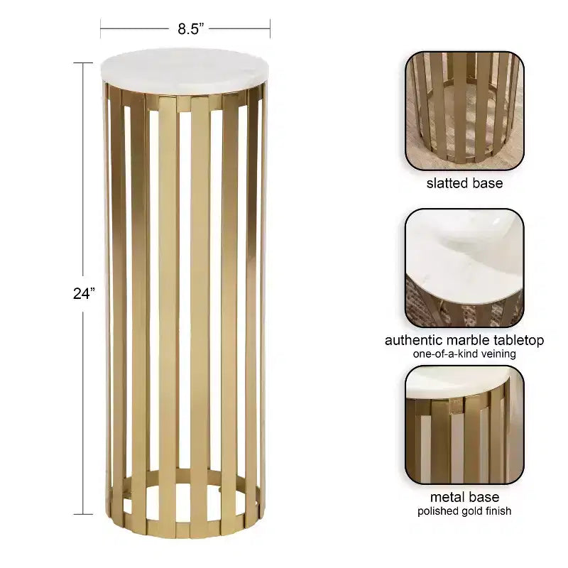 Table d'appoint ronde en bois