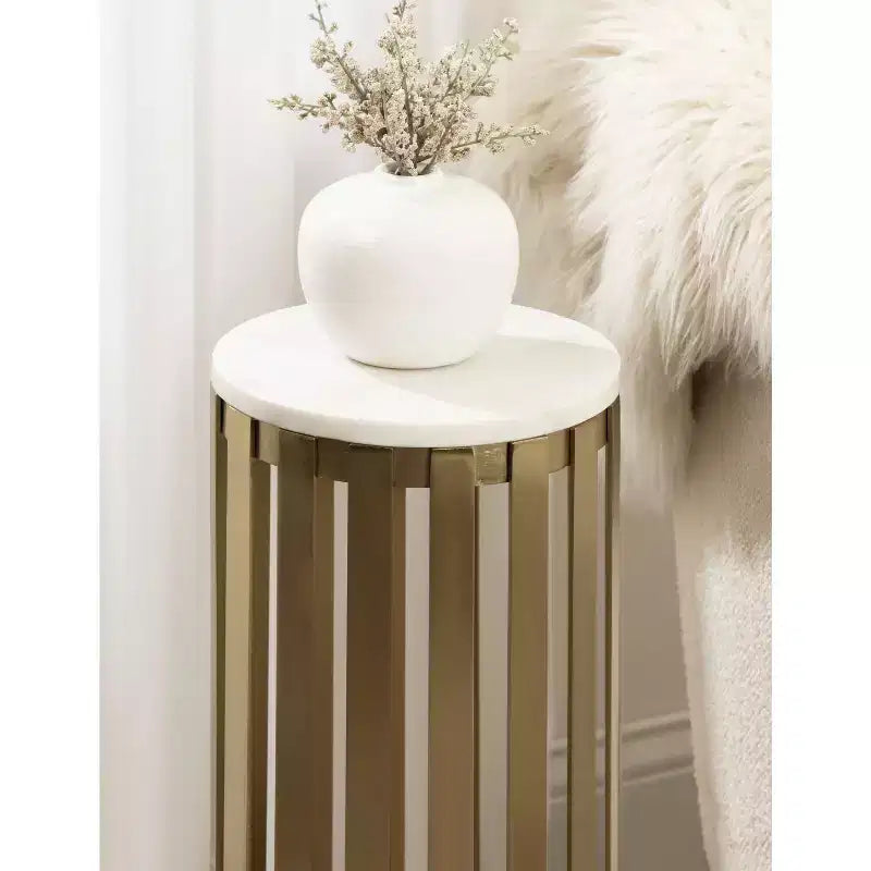 Table d'appoint ronde en bois