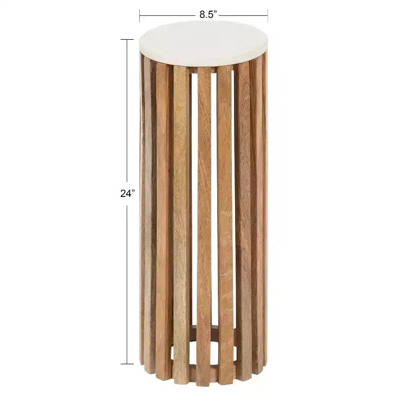 Table d'appoint ronde en bois