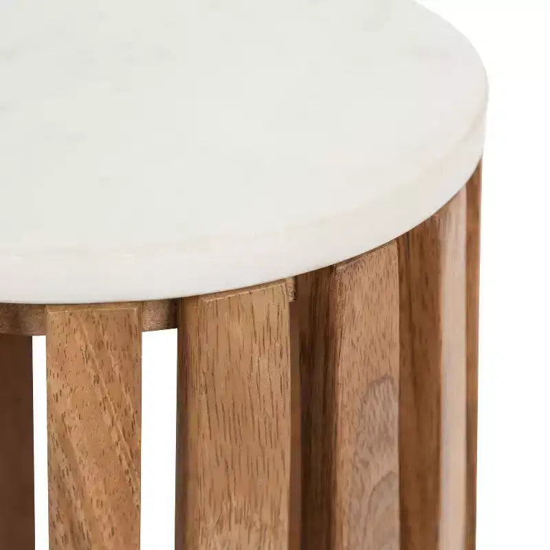 Table d'appoint ronde en bois