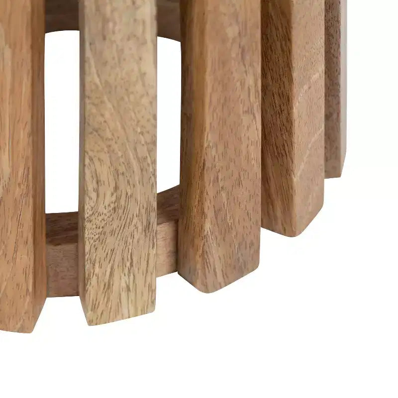 Table d'appoint ronde en bois