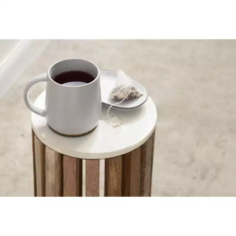 Table d'appoint ronde en bois