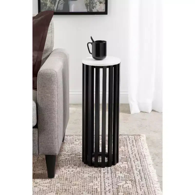 Table d'appoint ronde en bois