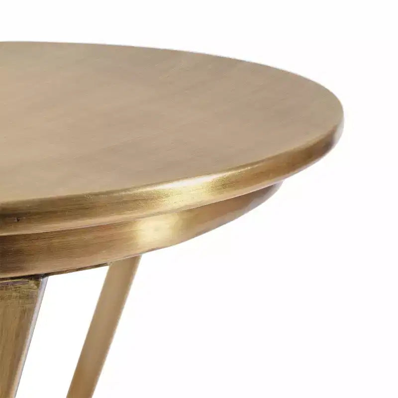 Table d'appoint ronde en métal